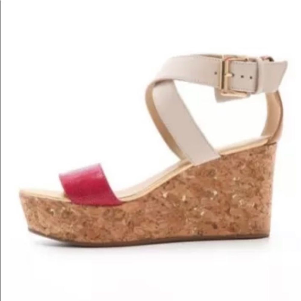 Juicy Couture Cork Wedges Pink Sz 9.5 New 90’ Y2K‎ - Picture 2 of 5